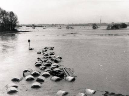 ARH NL Koberg 7079, Hochwasser im Leinetal, Hemmingen, 1949