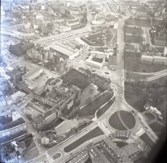 ARH NL Koberg 8455, Bau des Leineschlosses, Flusswasserkunst, Hannover-Mitte, 1957
