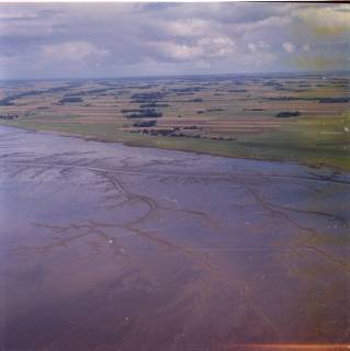 ARH NL Koberg 8480, Wesermündung bei Ebbe (Priele) , 1957