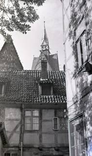 ARH NL Koberg 9770, "Potthofwinkel" in der Altstadt, hinten die Marktkirche, Hannover, vor 1939