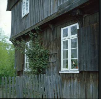 ARH NL Machinowski 7, Holzfassade eines Wohnhauses, Uetze, 1982