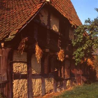 ARH NL Machinowski 33, Alte Scheune mit Fachwerkfassade, Wackerwinkel, 1985