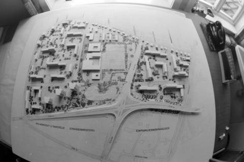 ARH NL Mellin 01-063/0025, Planmodell für die Kreuzung B443 und Dorfstraße/Marktstraße (ehemalige B188) in Burgdorf und das Gebiet um die Astrid-Lindgren Grundschule, ohne Datum