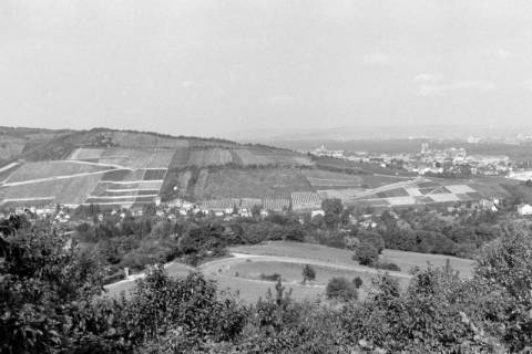 ARH NL Mellin 02-083/0011, Blick von einem Hügel auf die Umgebung und eine Stadt (Wien?), ohne Datum