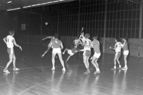 ARH NL Mellin 02-097/0013, Handballspiel in einer Turnhalle, ohne Datum