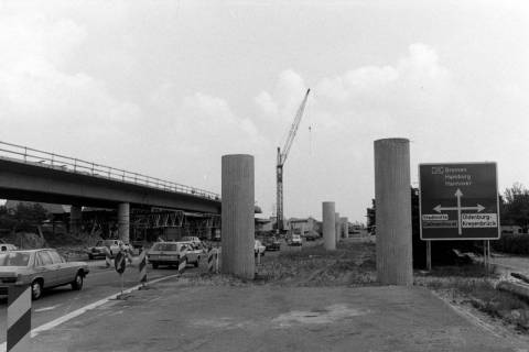 ARH NL Mellin 02-139/0012, Bau einer Hochstraße (bei Delmenhorst?), um 1975