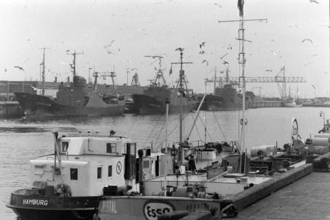 ARH NL Mellin 02-144/0001, Schiffe im Hafen, Hamburg?, um 1975