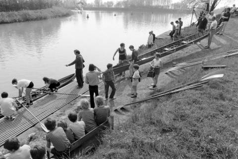 ARH NL Mellin 02-151/0001, "Ruderverein für das Große Freie - Lehrte/Sehnde" (RGF) am Mittellandkanal, Sehnde, um 1975