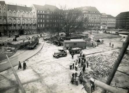 ARH Slg. Mütze 231, Umbau des Ernst-August-Platzes, Hannover, 1938