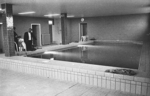 ARH Slg. Bartling 1239, Nordufer, Schwimmbad des Kurhotels, Steinhuder Meer, um 1972