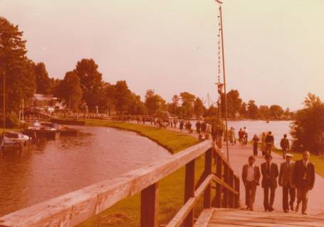 ARH Slg. Bartling 1277, Hafendamm, Blick von der Hafendamm-Brücke, Steinhuder Meer, Steinhude, um 1980