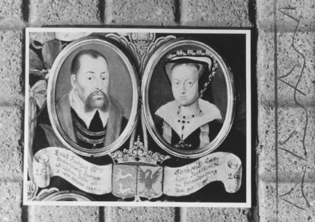 ARH Slg. Bartling 1535, Porträt-Medaillons (mit Wappen und Beschriftung) von Erich I. Herzog zu Braunschweig und Lüneburg (1470-1540) und seiner 2. Ehefrau Elisabeth Markgräfin zu Brandenburg (1510-1558), Neustadt a. Rbge., 1973