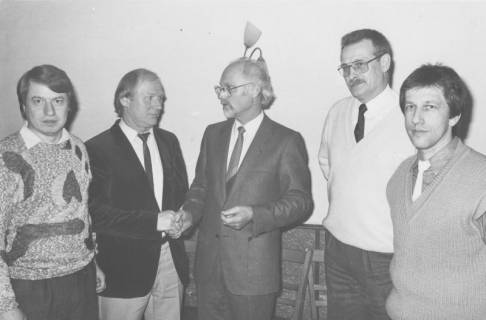 ARH Slg. Bartling 2013, Jahreshauptversammlung des FC Wacker Neustadt 1982 im Vereinslokal Rupprecht (An der Landwehr), Neustadt a. Rbge., um 1975