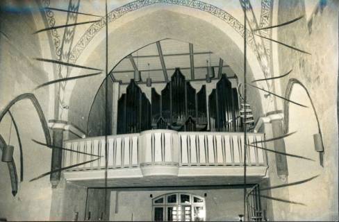 ARH Slg. Bartling 3465, Prospekt der Hammer-Orgel der Liebfrauenkirche, Neustadt a. Rbge., 1973