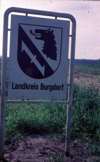 ARH Slg. Fritsche 121, Straßenschild Landkreis Burgdorf, Burgdorf, ohne Datum