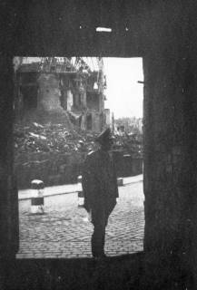 ARH Slg. Janthor 0081, Blick aus dem Beginenturm auf das Hohe Ufer, Hannover, 1944