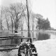 ARH NL Dierssen 1219/0003, Verschneites Wasserrad am Ententeich im Volkspark, Springe