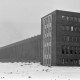 ARH NL Dierssen 1345/0015, Neubau VW-Werk: Außenansicht im Schnee, Hannover
