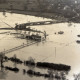 ARH NL Koberg 4372, Hochwasser der Leine um die Scharnhorst Brücke an der Straße "Am Fährhaus", Bordenau