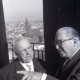 ARH NL Koberg 5351, Wilhelm Weber und Karl Wiechert (v.l.), auf dem Rathausturm, Hannover