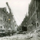 ARH Slg. Mütze 003, Trümmerräumung in der Celler Straße (heute Lister Meile), in Blickrichtung Lister Platz, mit Güterwagen der Straßenbahn, Hannover