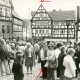ARH Slg. Bartling 4612, Besuch einer Delegation aus Mardorf / Neustadt a. Rbge. in Mardorf / Hessen, Besichtigung des Marktplatzes mit Rathaus (links), Homberg (Efze)
