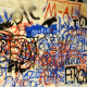 ARH Slg. Bürgerbüro 114, Mit Graffiti beschmierte Holzwand in einer Skatehalle für Kinder und Jugendliche, Hannover