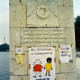 Archiv der Region Hannover, ARH Slg. Bürgerbüro 459, Plakate zum Kindertag an der Fackelläufersäule am Nordufer des Maschsees, Hannover-Südstadt