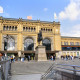 Archiv der Region Hannover, ARH Slg. Bürgerbüro 685, Blick auf den Hauptbahnhod und Ernst-August-Denkmal, Hannover