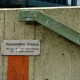 Archiv der Region Hannover, ARH Slg. Bürgerbüro 787, Schild mit der Aufschrift "Passerellen-Grenze", Hannover