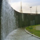 Archiv der Region Hannover, ARH Slg. Bürgerbüro 797, Gewölbte Mauer mit Wasserfall in der Umgebung vom Raschplatz, Hannover