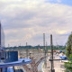 Archiv der Region Hannover, ARH Slg. Bürgerbüro 873, Blick vom Glastunnel am Bahnhof auf die Schienen, Hannover-Nordstadt