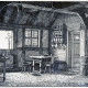 ARH Slg. Grabenhorst 29, Repro Zeichnung einer Bauernstube mit Essecke durch Karl Grabenhorst